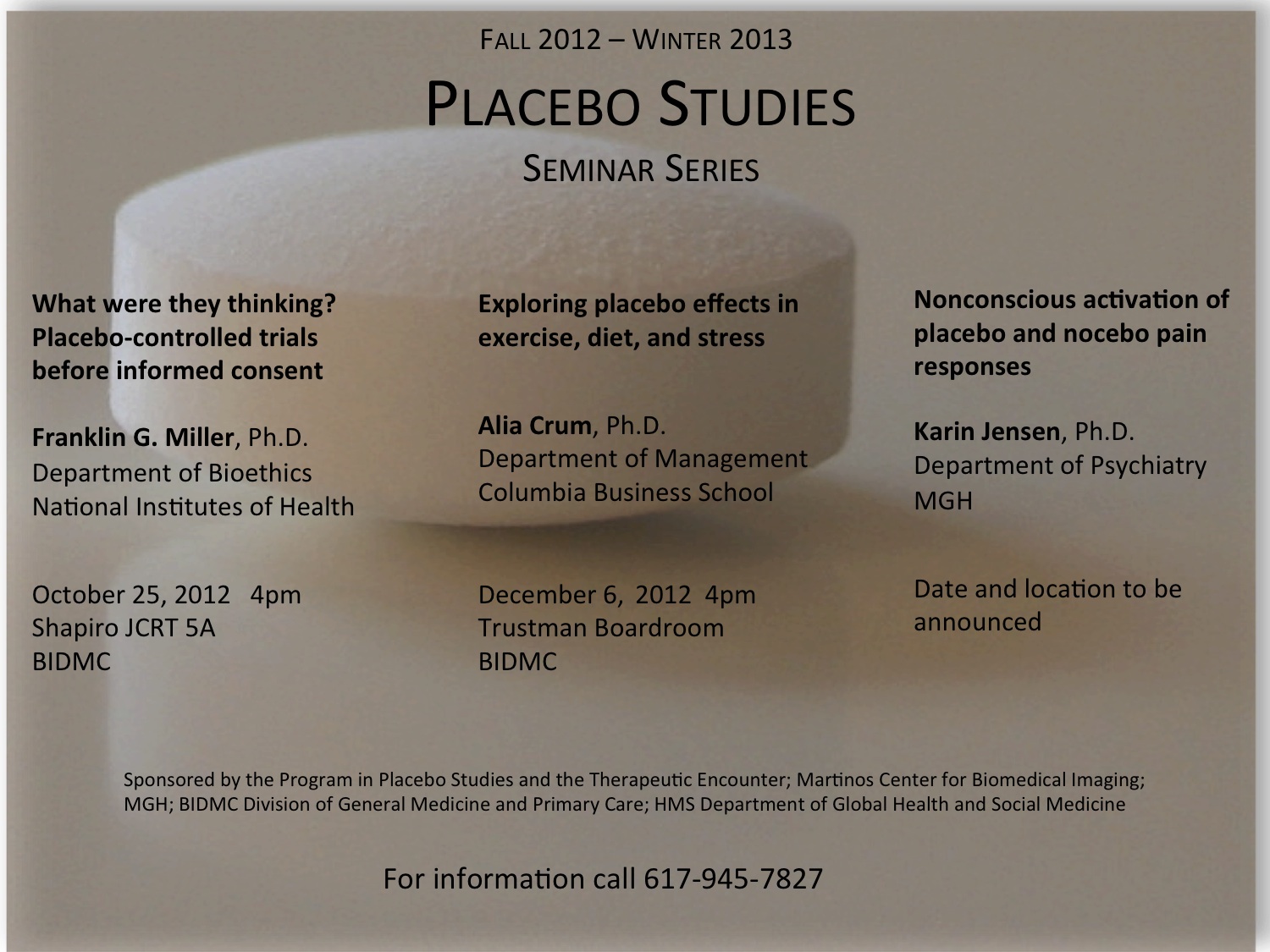 Fall/Winter 2012-13 | Program in Placebo Studies & Therapeutic